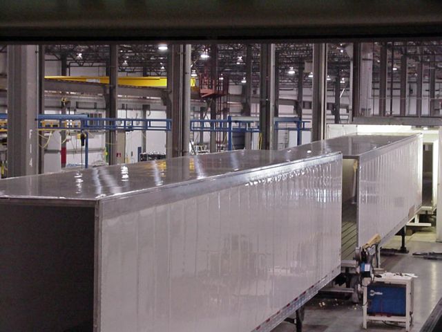 Refrigerated trailers are assembled at Utility's Clearfield, Utah plant.