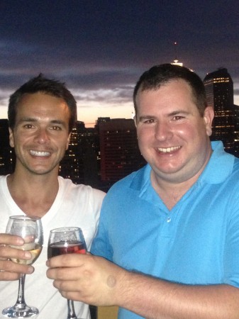 Ben Rouillard and me in Calgary.