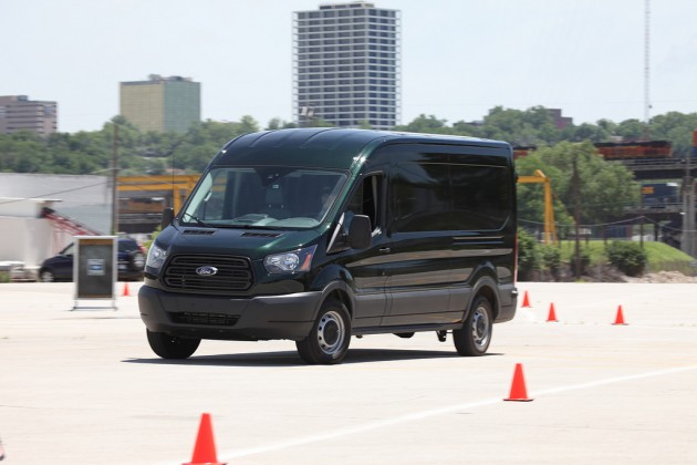 The Ford Transit is put through its paces. Photo by David Freers/Ford Motor Company.