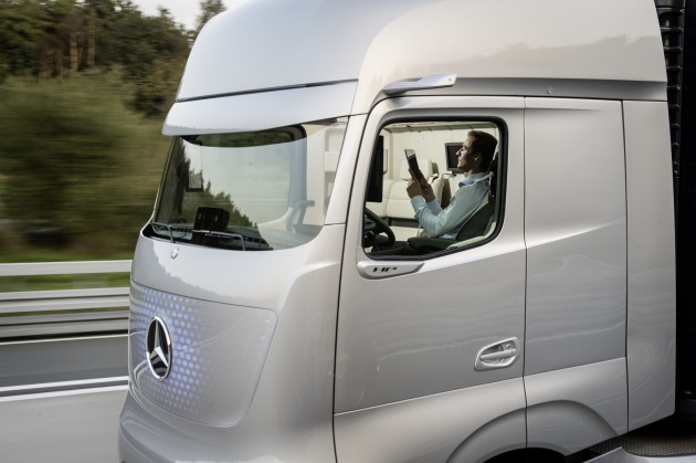 A view of the exterior of the Future Truck.
