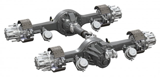 The Dana Spicer AdvanTek 40 tandem axle is designed for increased torque loads.