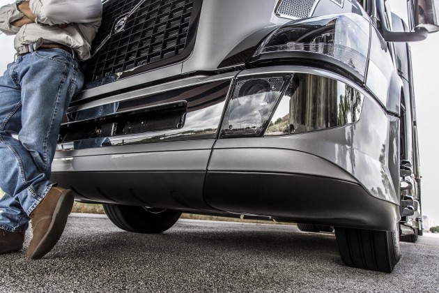 A close-up look at the new bumper.