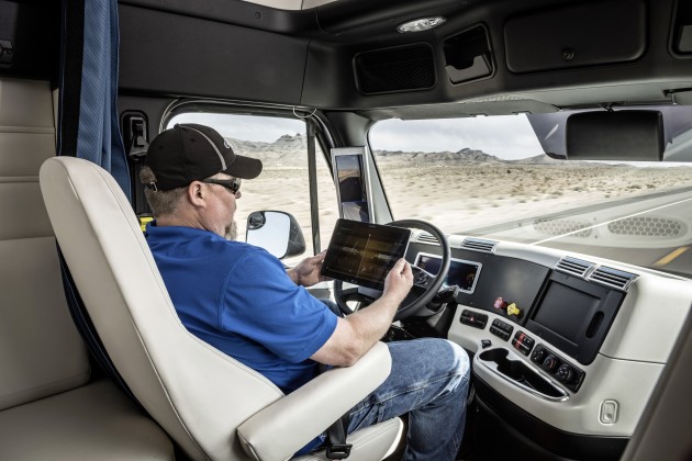 The technology will allow professional drivers to become logistics managers, focusing on non-driving activities while in Highway Pilot mode, Daimler claims.
