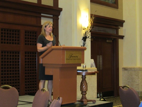 Trucking HR Canada's Angela Splinter was one of many speakers at the event.