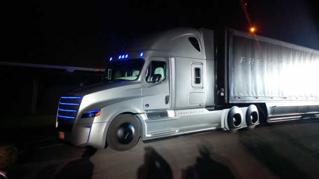 The Inspiration Truck was unveiled at the Hoover Dam last night.