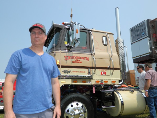 Steve Constantin with his 1980 International Transtar.