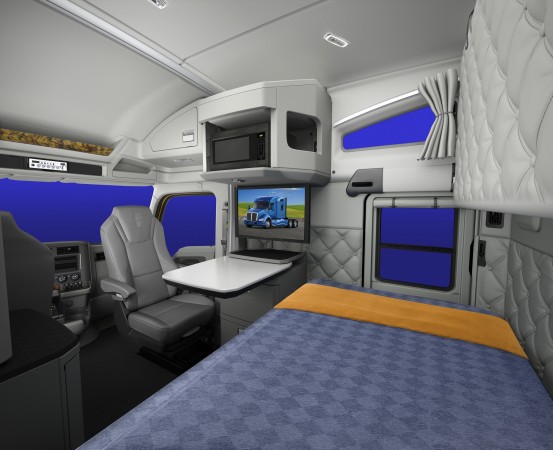 A swivel passenger seat contributes to a more livable interior.