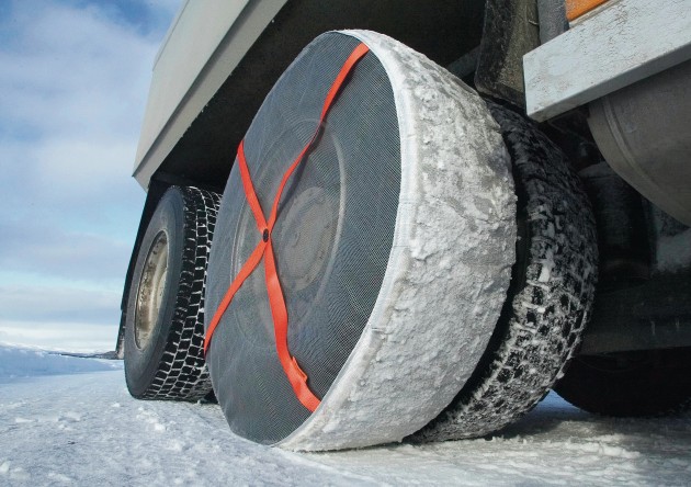 AutoSock (snow socks) for trucks.