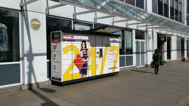 InPost 24/7 Lockers are placed in high traffic locations to provide 24/7 access to customers picking up parcels (CNW Group/InPost Canada Inc)