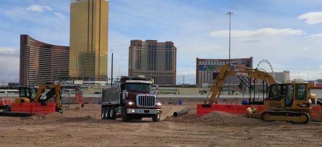 An International HX dump truck is shown for the first time to customer and dealers.