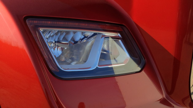 The LED brow above the halogen headlamp doubles as a daytime running light.
