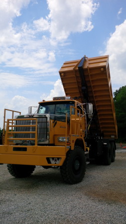 In just eight minutes, the truck was converted to a dump truck.