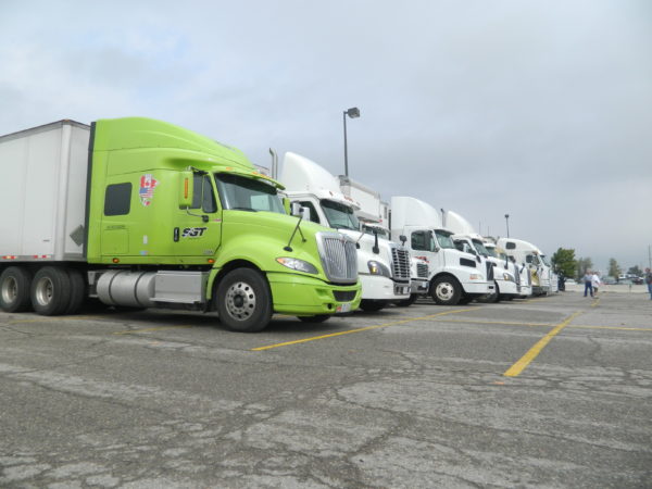 Twenty-nine trucks took part in the convoy.