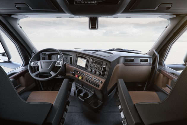 New Cascadia Elite Interior Cockpit Package shown in Saddle Tan and Black