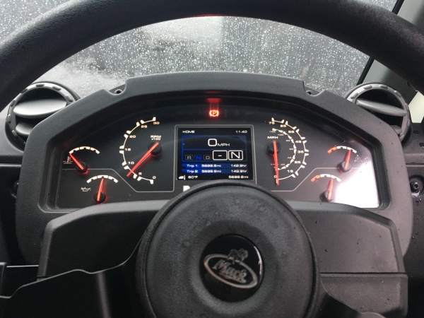 The LR now boasts a more vibrant driver display.